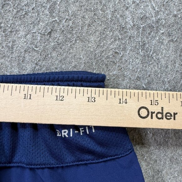 Nike Running Track Pants Men M Blue 30" DRI-FIT Ankle Zip Stretch 905067 - Picture 11 of 16